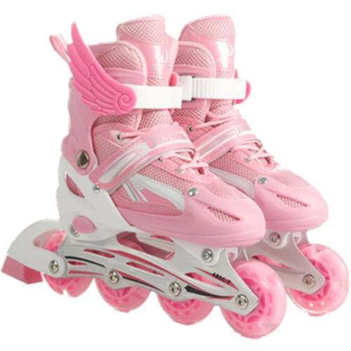 轮滑鞋女童溜冰鞋儿童全套装5到6-8-12岁初学者可调男滑冰旱冰鞋