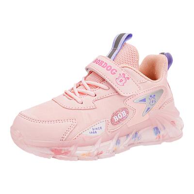 巴布豆女童运动鞋儿童透气网鞋