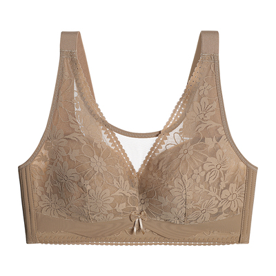 收副乳薄款内衣女大胸显小文胸