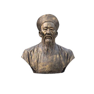 晚清中兴四大名臣曾国藩张之洞李鸿章左宗棠雕塑铸铜名人雕像定制