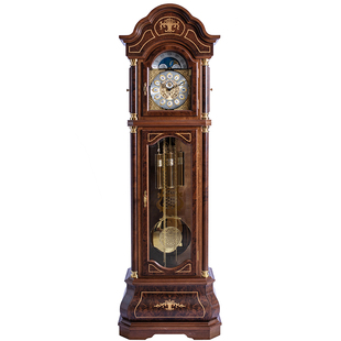 利时达欧式轻奢落地钟德国赫姆勒机芯机械钟客厅别墅实木家用报时