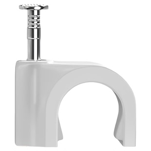 钢钉线卡圆形电线固定线卡子方形网线扣墙钉线钉电线卡扣理线器