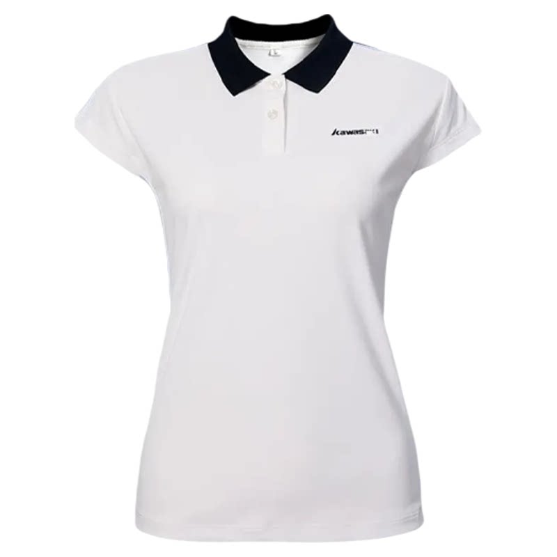 kawasaki/川崎羽毛球服女款短袖T恤速干透气运动服上衣POLO衫