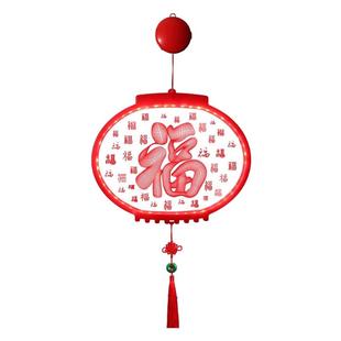 新款发光灯笼福字LED彩灯挂饰2026新年马年卧室门上春节氛围装饰