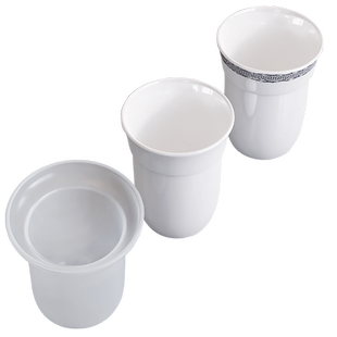 马桶刷杯子卫生间陶瓷杯磨砂玻璃杯厕所放马桶杯刷头刷杆套装配件