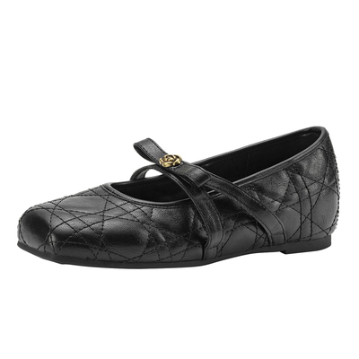 达芙妮法式方头玛丽珍内增高单鞋