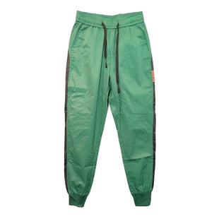 夏季薄款速干休闲裤男冰丝裤子精神小伙条纹九分束脚裤潮流休闲裤