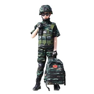 儿童迷彩服套装男女童夏令营军训