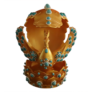 敦煌供养人凤凰套装头饰唐风饰品古典摄影拍照道具仿文物壁画发饰