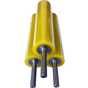 包胶滚筒聚氨酯轮子橡胶滚轮耐磨耐高温异型件包胶旧辊翻新定制