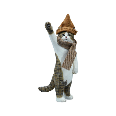 【JXK官方店】木刻猫系列手办