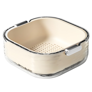 水果篮高颜值2026新款沥水篮厨房家用客厅洗水果盘轻奢高档洗菜篮