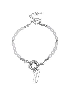 珍珠几何方块手链女简约大方