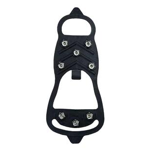 户外防滑8齿冰爪雪乡雪地男女老人通用冰面轻便硅胶钢爪滑雪板