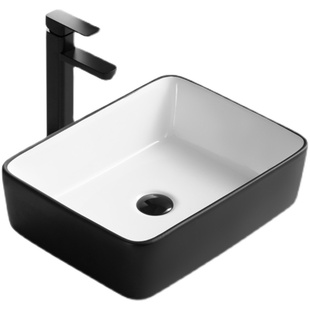 台上盆北欧风洗脸盆卫生间黑色小尺寸艺术水盆轻奢台上洗手盆阳台