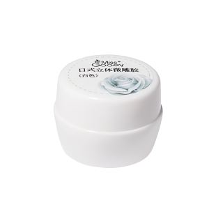 日式美甲彩绘胶白色加稠画花瓣奶油胶勾边拉线条浮雕光疗指甲油胶