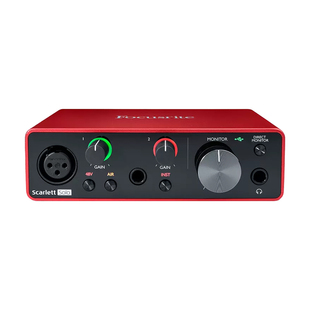 福克斯特声卡Focusrite solo3代专业K歌录音电吉他配音直播有声书