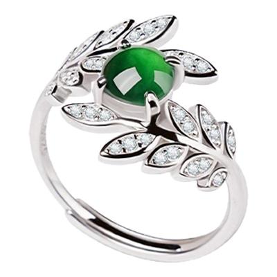 宫里上新天然冰种翡翠戒指