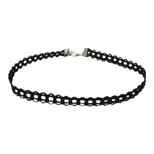 烟火人家孙千陶姝娜同款黑色蕾丝颈链锁骨链choker气质短项链饰品