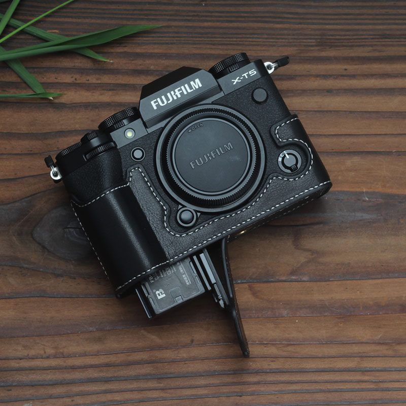 富士xs10相机包真皮xt5保护套牛皮xt30ii相机套底座xt4xh2s皮套粉