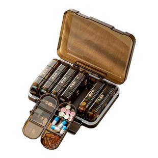 药盒便携一日三餐分装一周七天分药器星期随身药品药物收纳小药盒