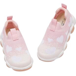 戴维贝拉儿童运动鞋2026春季新款男童亮灯鞋子抗菌女童闪灯一脚蹬