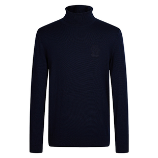 【纯羊毛】Mangano曼加龙秋冬新款高领羊毛衫男百搭针织衫