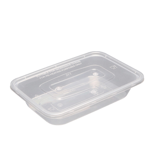 一次性餐盒长方形500/650/750/1000外卖打包盒子透明加厚塑料饭盒