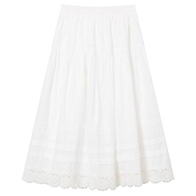 2025年夏季新款女士绣花边伞裙