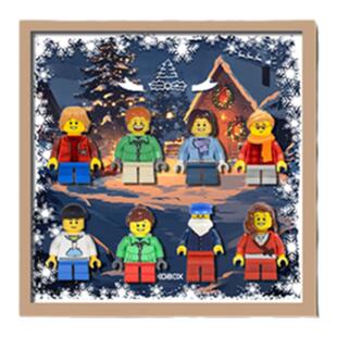 KGBOX乐高抽抽乐冬季系列人仔10325 10308 10293 10275相框展示盒