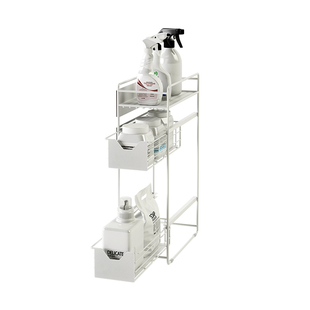 御仕家洗衣机磁吸置物架壁挂抽拉式缝隙侧边收纳架家用洗衣液夹缝