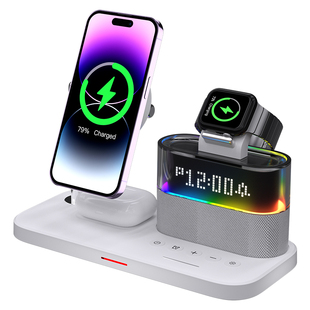 Aresh三合一无线充电器Qi2适用苹果16手机applewatch手表iphone15磁吸支架magsafe底座iwatch快充airpods耳机