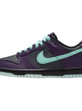 Nike耐克女鞋DUNK LOW黑色大童运动鞋胶底低帮滑板鞋FB9109-013