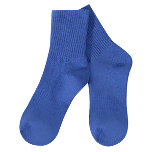 专业现代舞袜子秋冬舞蹈袜男女加厚防滑黑色古典舞练功中筒袜成人