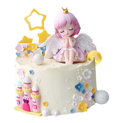 蜜雪儿公主翅膀女孩城堡生日蛋糕