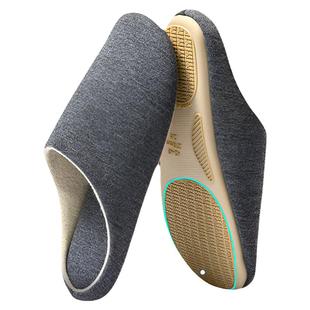 买1送1静音拖鞋女室内家居防滑情侣日式四季吸汗软底木地板拖鞋男