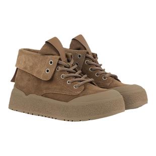 和诚行 秋冬款厚底高帮工装鞋女两穿复古百搭马丁靴1090049