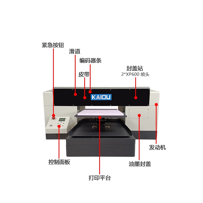 数码直喷印花机 牛仔衣白墨直喷打印机 服装DTG纯棉直喷打印