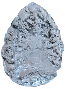 天然原矿喜马拉雅白水晶生肖挂坠