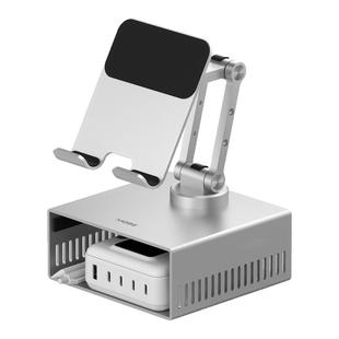 海备思ipad支架平板手机架桌面支撑架360度旋转macmini M4pro随行专用架子画画学习机收纳铝合金