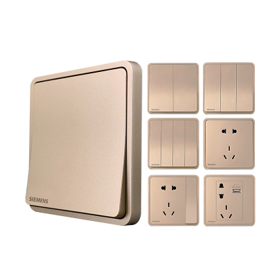 开关插座西门子金色86型