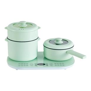 正迈多功能电煮锅电火锅煮面锅电煎锅蒸煮炖二合一套装煲汤煲粥锅