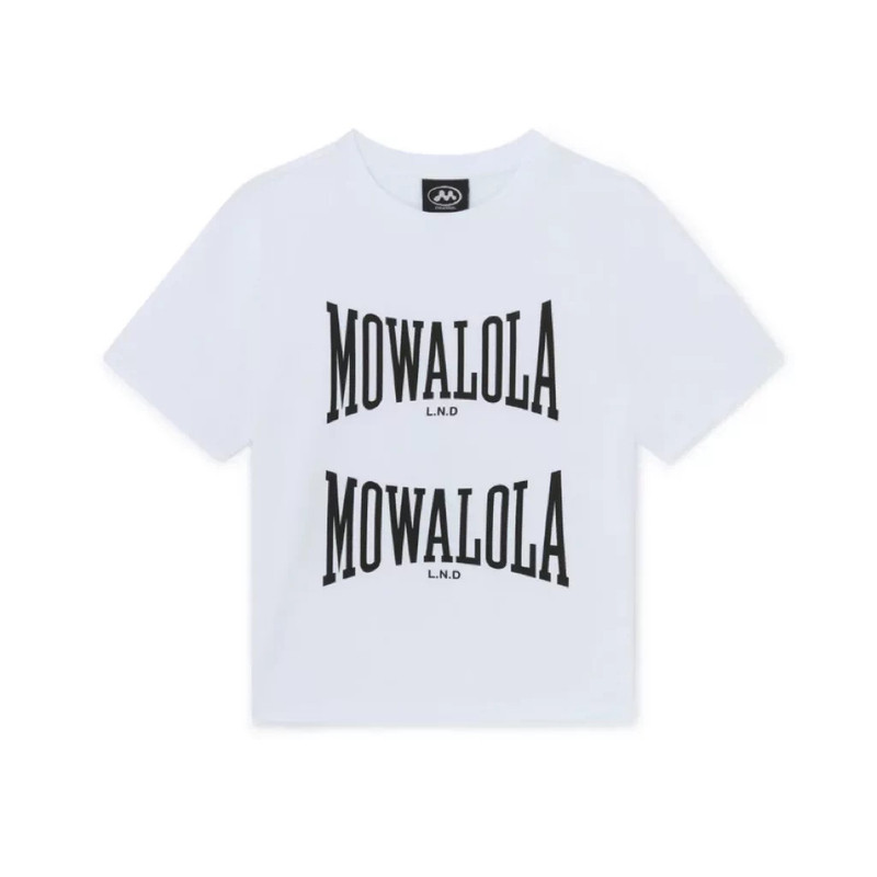 Mowalola字母印花美式休闲短袖