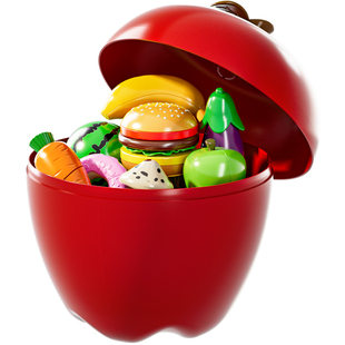 儿童水果蔬菜切切乐玩具可啃咬仿真厨房宝宝过家家生日礼物男女孩