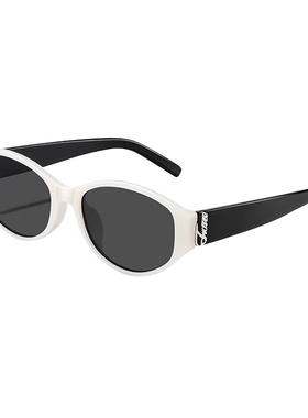 猫眼墨镜女黑白熊猫框高级感度假