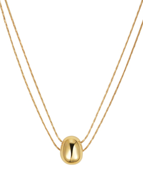 LMLAGOMIST咖啡豆项链通勤百搭