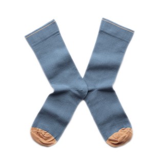 现法国BONNE MAISON文艺小众品牌经典纯色撞色中筒透气纯棉袜男女