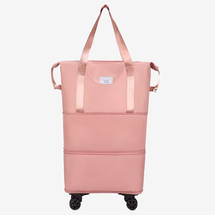 行李袋带滑轮多层大容量带轮子的旅行包学生住校万向轮收纳行李包