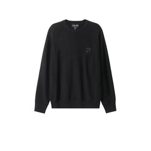 【自营】GA阿玛尼 男士绵羊毛圆领长袖针织衫 GM000278 AF12315