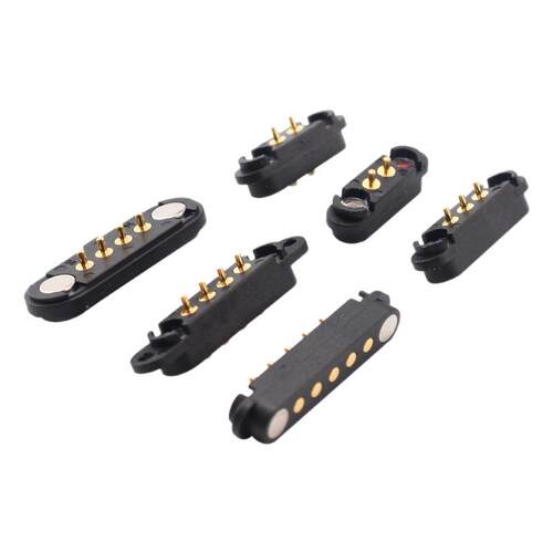 磁吸连接器pogopin公母座电源五金精密短2.5/2.54PH2/3/4/7/8pin